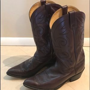 Brown Leather Cowboy Boots